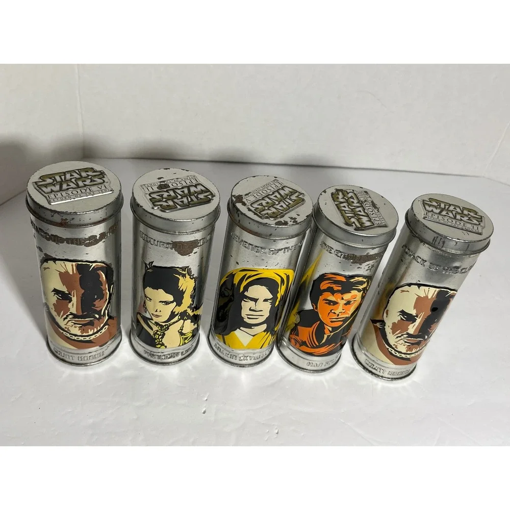 Star Wars 2005 Star Wars Collectables Canisters‎ (empty) Burger King Lot of 5